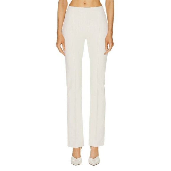 Rosetta Getty Pull On Stovepipe Pants in Parchment Large New Womens Trousers - Picture 1 of 12